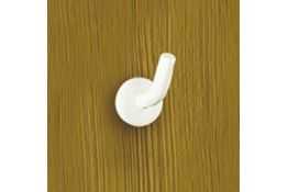 Single robe hook, White Epoxy-coated Steel