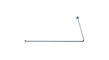 90° angled curtain rail, 800 x 800 mm, Chrome-plated Steel