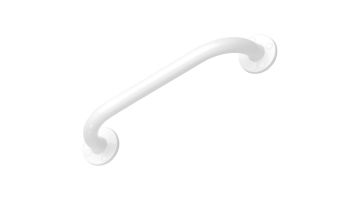 Straight grab bar, 300 mm, White Epoxy-coated Steel, 300 mm, Ø 25 mm