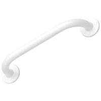 Straight grab bar, 300 mm, White Epoxy-coated Steel, 300 mm, Ø 25 mm