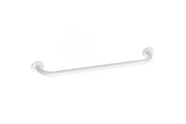 Straight grab bar, 600 mm, White Epoxy-coated Steel, 600 mm, Ø 25 mm