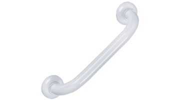 Straight grab bar, 300 mm, White Epoxy-coated Aluminium, Ø 30 mm