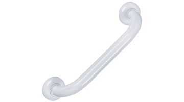Straight grab bar, 800 mm, White Epoxy-coated Aluminium, Ø 30 mm