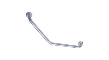 135° angled grab bar, Brushed Stainless steel, 265 x 265 mm, Ø 30 mm