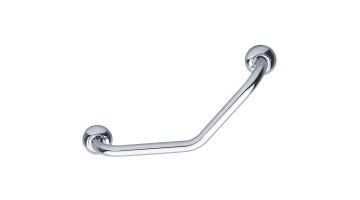 135° angled grab bar, Chrome and nickel-plated Brass, 200 x 200 mm, Ø 25 mm