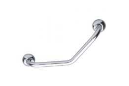 135° angled grab bar, Chrome and nickel-plated Brass, 200 x 200 mm, Ø 25 mm