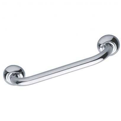Straight grab bar, 300 mm, Chrome and nickel-plated Brass, Ø 25 mm