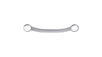 Barre droite monopoutre, 435 mm, Inox, Ø 25 mm, Gris Toucher Soft