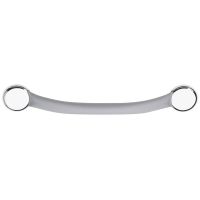 One piece grab bar, 430 mm, Grey Soft-coated Stainless steel, Ø 25 mm
