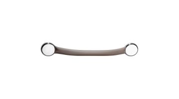 One piece grab bar, 430 mm, Taupe Soft-coated Stainless steel