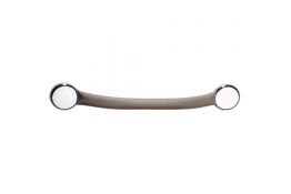 One piece grab bar, 430 mm, Taupe Soft-coated Stainless steel