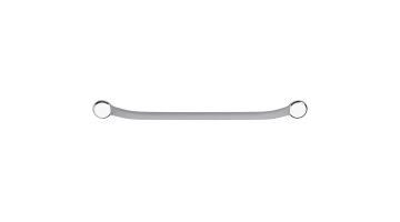 One piece grab bar, 700 mm, Grey Soft-coated Stainless steel, 700 mm, Ø 25 mm