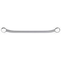 Rechte enkelvoudige greep, 700 mm, Ø 25 mm, inox, "Soft" Grijs