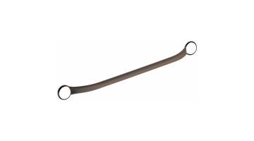 Barre droite monopoutre, 700 mm, Inox, Ø 25 mm, Taupe Toucher Soft