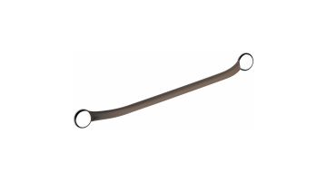 One piece grab bar, 700 mm, Taupe Soft-coated Stainless steel, 700 mm, Ø 25 mm