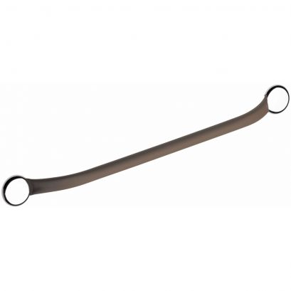 One piece grab bar, 700 mm, Taupe Soft-coated Stainless steel, 700 mm, Ø 25 mm