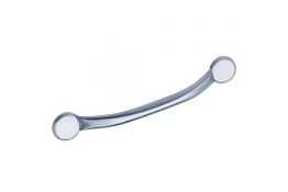 One piece grab bar, 435 mm, Brushed Stainless steel, 435 mm, Ø 25 mm