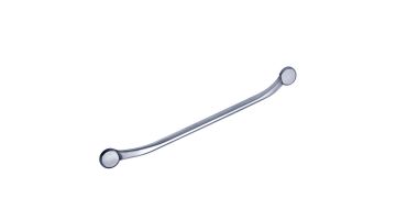 One piece grab bar, 705 mm, Brushed Stainless steel, 705 mm, Ø 25 mm