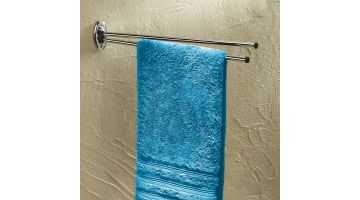 2 arms swivel towel rail, 440 x 70 cm, Chrome-plated Steel, Ø 12 mm