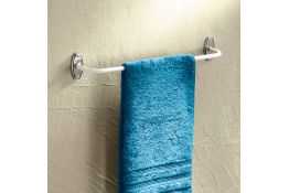 Single towel rail, 520 x 70 x 90 cm, White Epoxy-coated Steel, Ø 12 mm