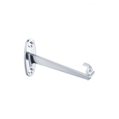 Vanity shelf bracket, Chrome-plated Zamak, 56 x 128 mm, per pair