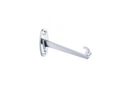 Vanity shelf bracket, Chrome-plated Zamak, 56 x 128 mm, per pair