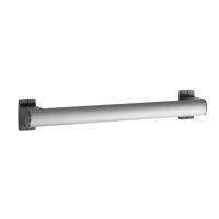 Barre droite 400 mm Design15®, Aluminium Epoxy Gris mat et Anthracite - GAMME POUR LA DOUCHE