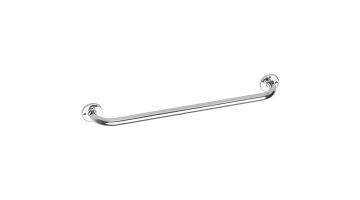 Straight grab bar, 600 mm, Chrome and nickel-plated Brass, Ø 25 mm