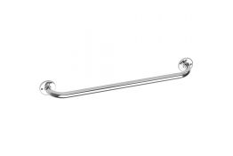 Straight grab bar, 600 mm, Chrome and nickel-plated Brass, Ø 25 mm