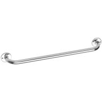 Straight grab bar, 600 mm, Chrome and nickel-plated Brass, Ø 25 mm
