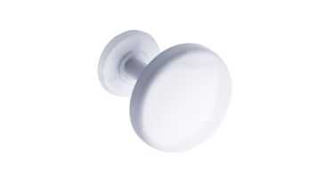 Single robe hook, White Epoxy-coated Steel, 65 x 70 mm, Ø 65 mm