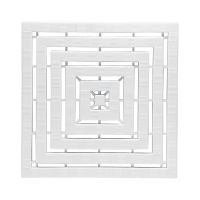 Shower mat, White Plastic , 500 x 500 x 25 mm
