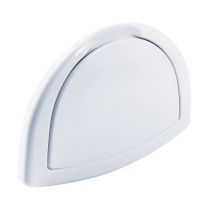 Wall mounted shower seat, White ABS, 260 x 460 x 332 mm
