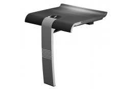 Design15® shower seat, Anthracite grey Epoxy-coated Aluminium, 442 x 450 x 500 mm, Ø 25 mm