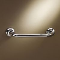 Straight grab bar, 300 mm, Chrome and nickel-plated Brass, Ø 25 mm