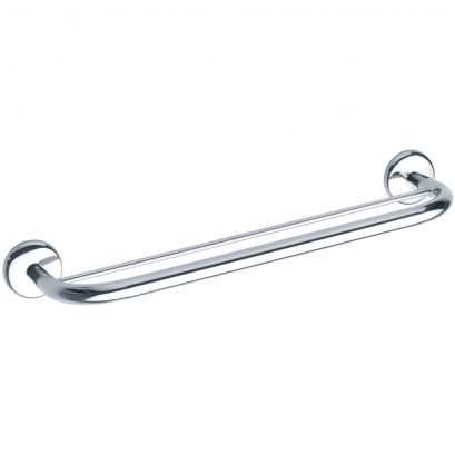 Double towel rail, 404 mm, Chrome-plated Steel