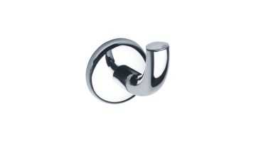 Single robe hook, Chrome-plated Steel