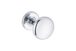 Single robe hook, Chrome-plated Steel, 50 x 70 mm, Ø 50 mm