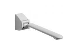 Accoudoir relevable, 455 x 60 x 430 mm, Aluminium Epoxy Blanc & Gris 