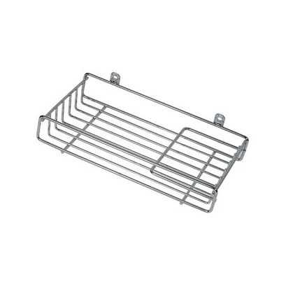 Sponge & soap basket, Chrome-plated Steel, 265 x 140 x 40 mm, Ø 4 mm