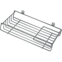 Sponge & soap basket, Chrome-plated Steel, 265 x 140 x 40 mm, Ø 4 mm