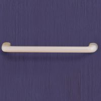 Single towel rail, White ABS, 450 x 40 x 70 mm