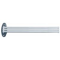 3 arms swivel towel rail, 440 x 11 cm, White Epoxy-coated Steel, Ø 12 mm
