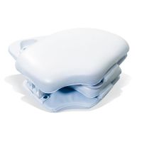 Réducteur de toilette pliant, blancplié : longueur 18.5 cm - largeur 16.5 cm - hauteur : 11,5 cm