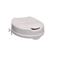 Raised toilet seat for standard wc bowls, White Polyethylene, 400 x 380 x 120 mm