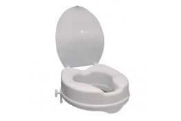 Raised toilet seat for standard wc bowls, White Polyethylene, 400 x 380 x 120 mm