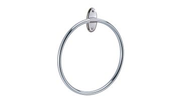 Towel ring, 200 x 80 mm, Chrome-plated Steel, Ø 12 mm