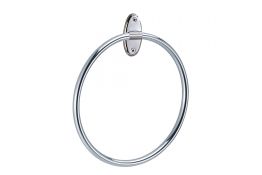 Towel ring, 200 x 80 mm, Chrome-plated Steel, Ø 12 mm