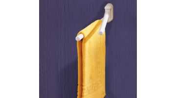2 arms swivel towel rail, White ABS, 455 x 105 x 60 mm