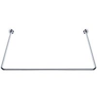 U shaped curtain rail, Chrome-plated Steel, 800 x 800 x 800 mm